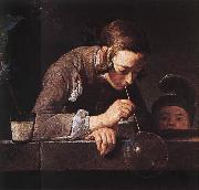jean-Baptiste-Simeon Chardin The Soap Bubble oil painting